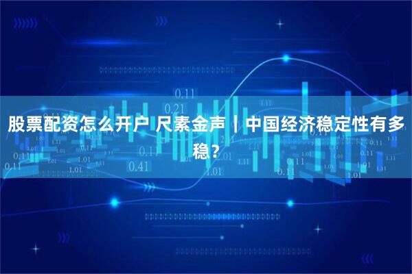 股票配资怎么开户 尺素金声|中国经济稳定性有多稳?